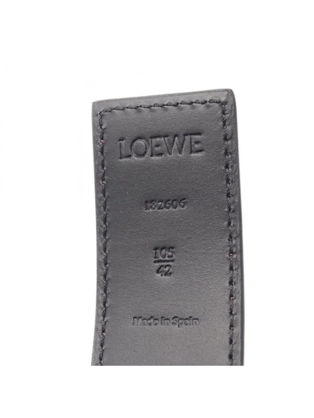 Loewe Belt Anagram Antique Gold Reversible Leather
